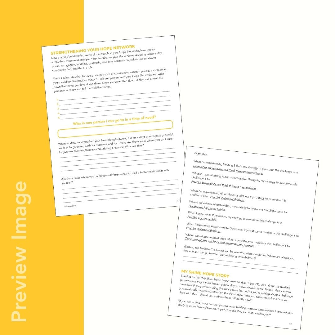 Hopeful Mindsets for Incarcerated Populations Workbook (Digital)
