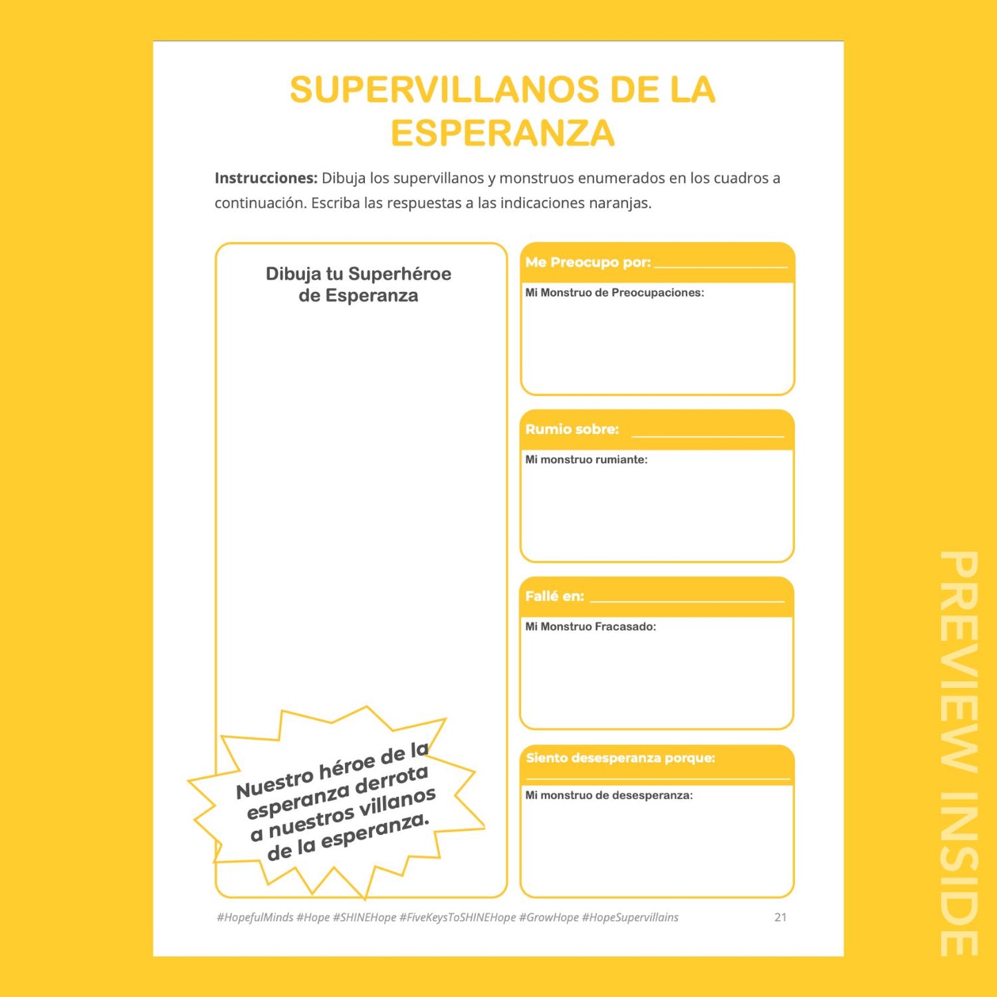 Hopeful Minds Overview Hopework Book - Spanish Edition (Digital)
