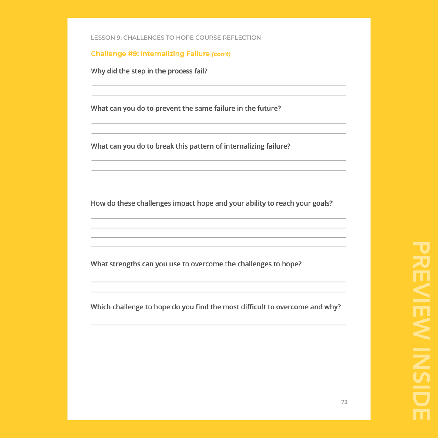 Hopeful Mindsets® on the College Campus Coursebook (Digital)
