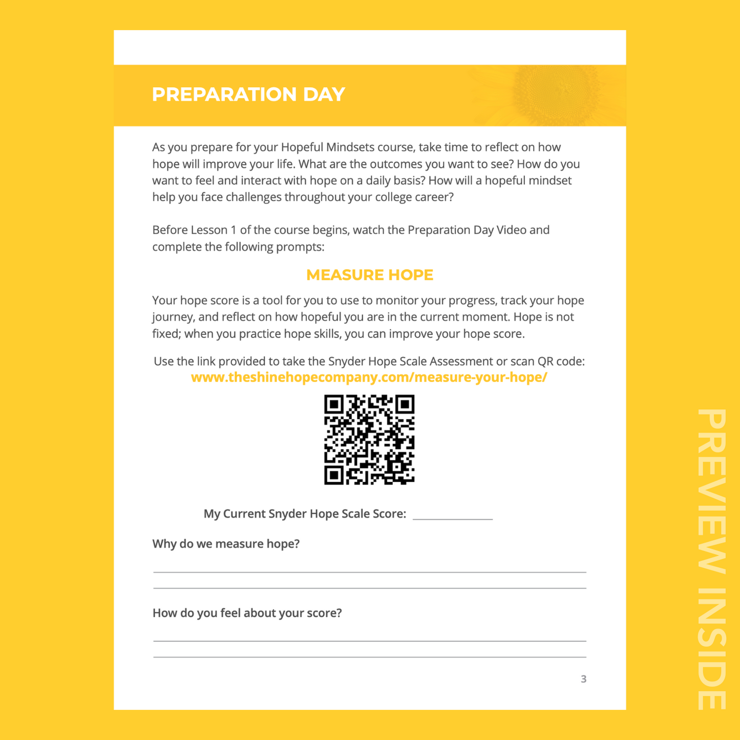 Hopeful Mindsets® on the College Campus Coursebook (Digital)