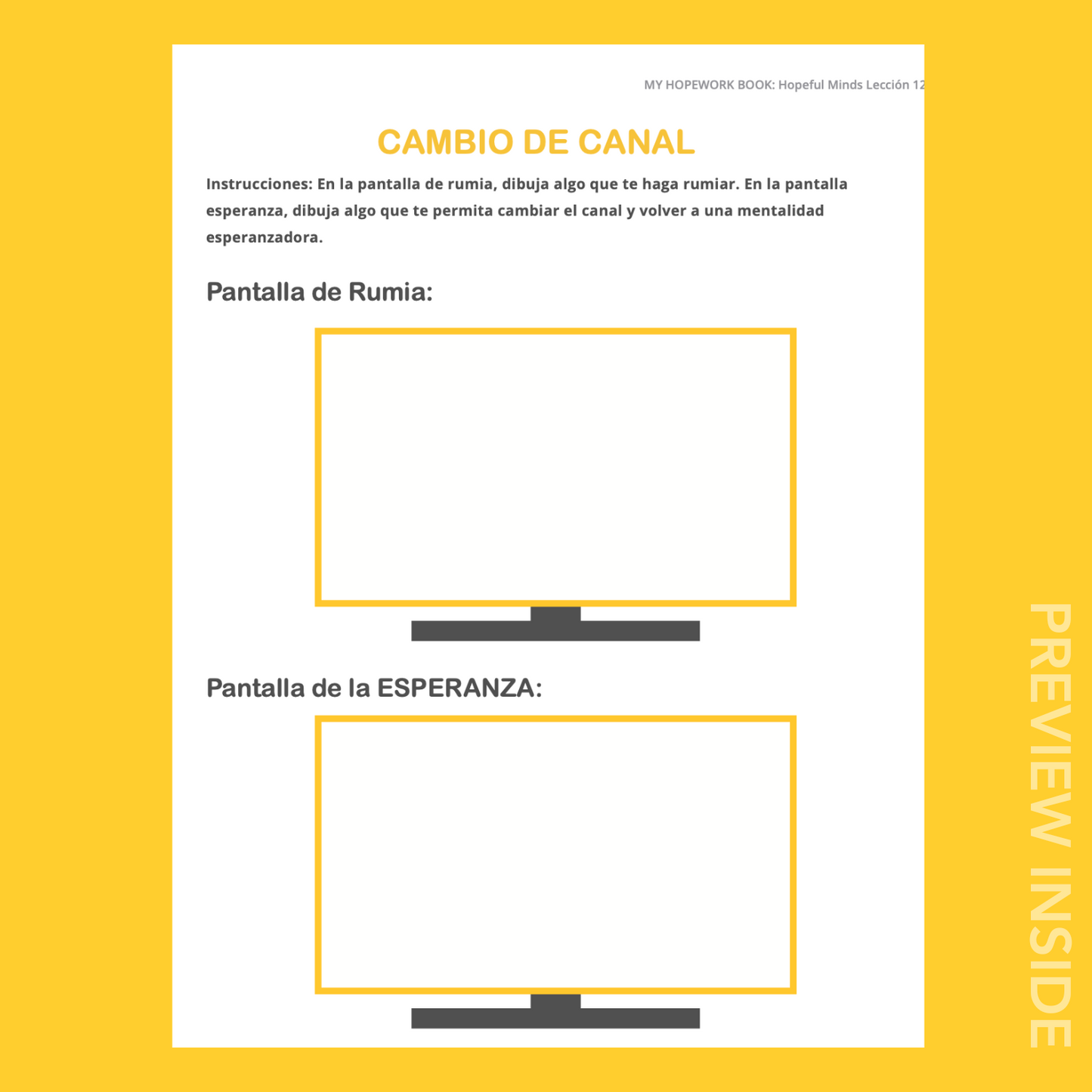 Hopeful Minds Deep Dive Hopework Book - Spanish Edition (Print)