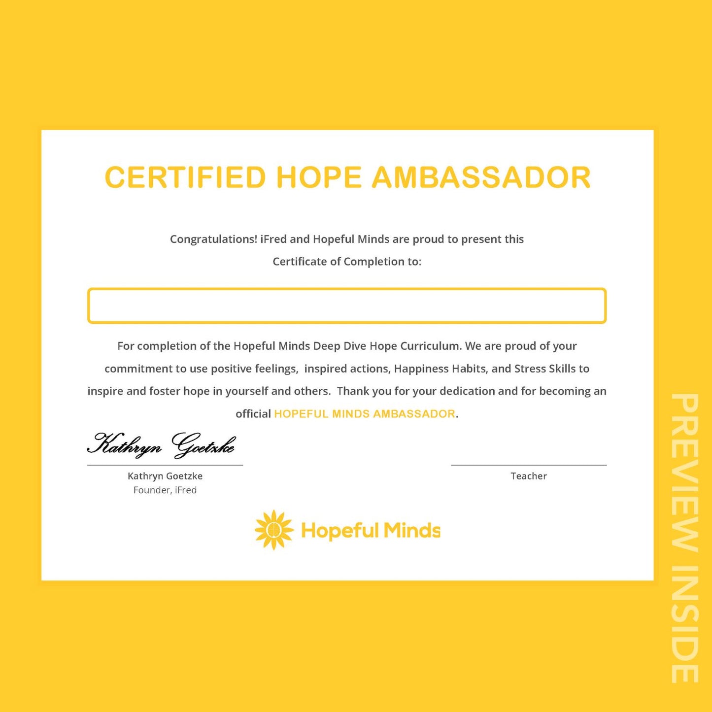 Hopeful Minds® Deep Dive Educator Guide (Digital)