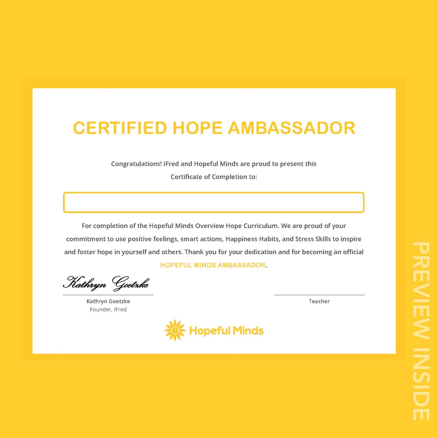 Hopeful Minds Overview Educator Guide (Print)