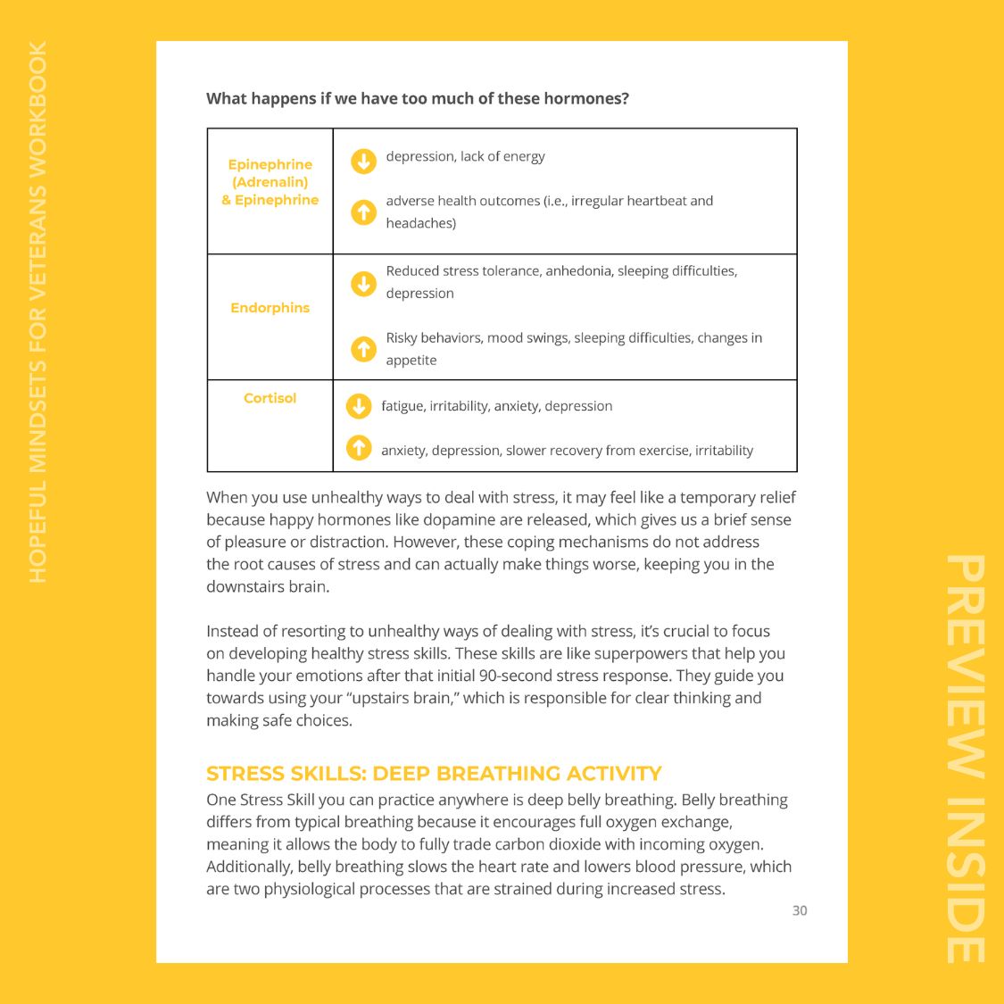 Hopeful Mindsets for Veterans Workbook (Print)