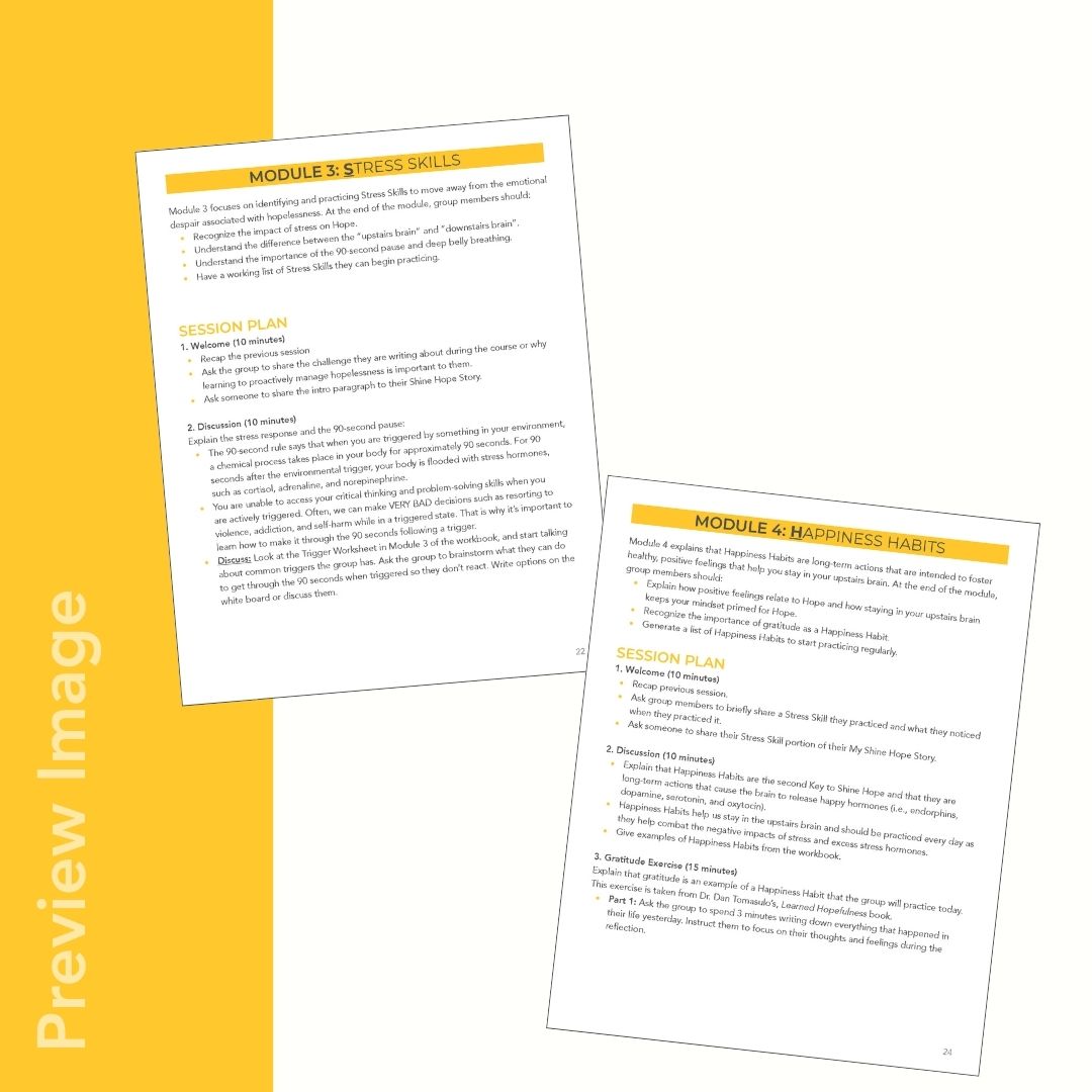 Hopeful Mindsets for Recovery Facilitator Guide (Print)