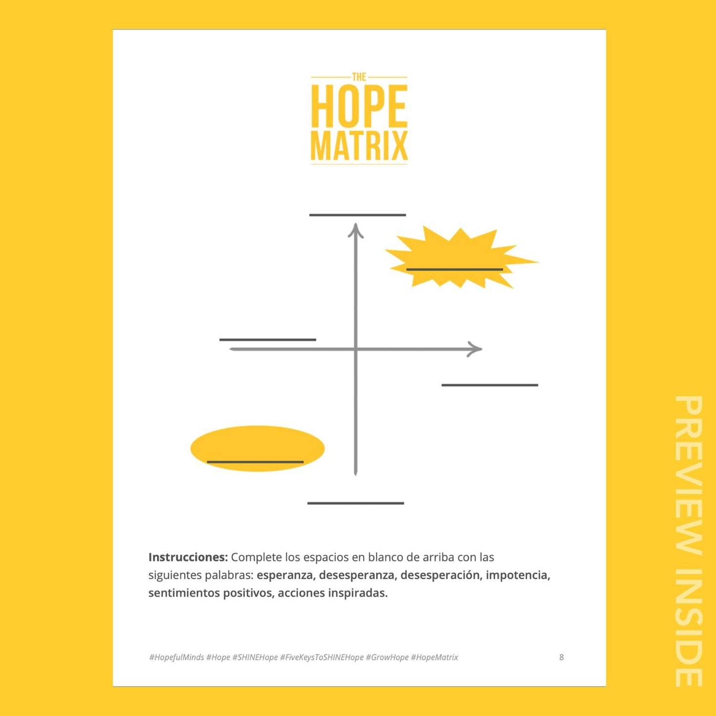 Hopeful Minds Overview Hopework Book - Spanish Edition (Print)
