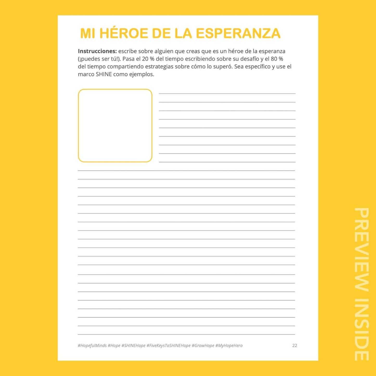 Hopeful Minds Overview Hopework Book - Spanish Edition (Print)